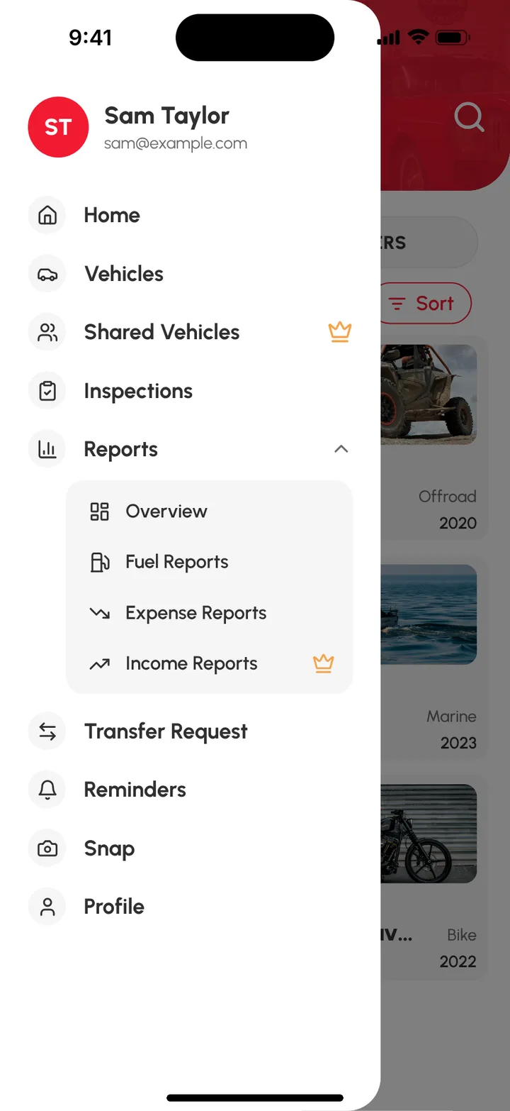 Loggy app screenshot: Taking a Snap (2 of 3)